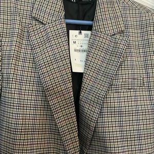 Zara houndstooth blazer size m